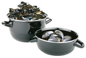 Servier-Muscheltopf für 0,5 kg