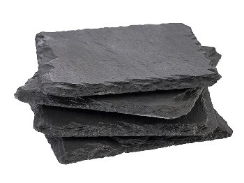 Naturschieferplatten, 4er Set