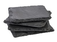 Naturschieferplatten, 4er Set