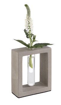 Vase mit Glaseinsatz -ELEMENT-