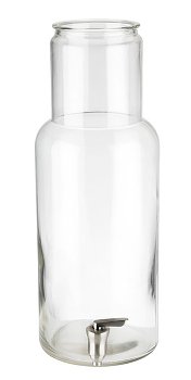 Glas inklusive Zapfhahn