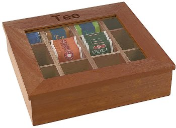 Teebox mit 12 Kammern