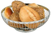 Brot- und Obstkorb, rund