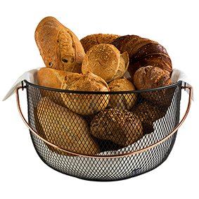 Brot- und Obstkorb