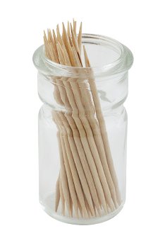 Glas für Zahnstocher