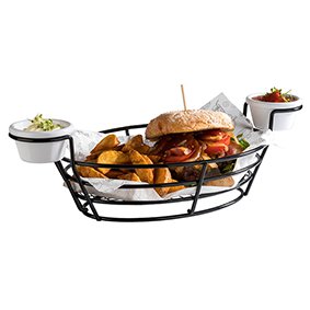 Servierkorb -BURGER + FRIES-