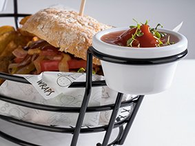 Servierkorb -BURGER + FRIES-