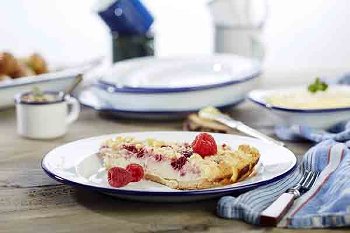 Teller, flach -ENAMELWARE-