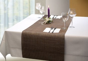 Tischläufer - beige, braun