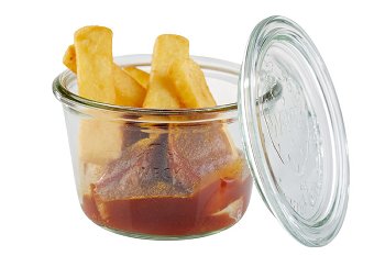 Weck-Glas mit Deckel, 3er Set