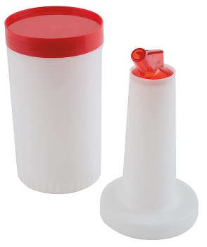 Dosier-/Vorratsflasche, rot