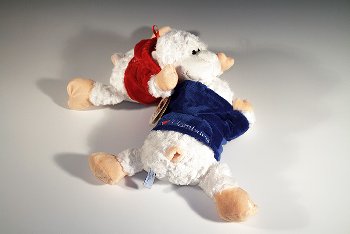 Plüsch-Schaf  "Wolle" liegend
