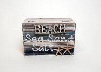 Holz-Tuhe Sonne, Sand, Meer