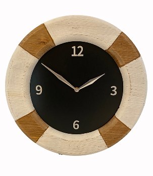 Holz-Steuerrad Uhr