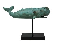 Poly-Skulptur Wal auf Stand