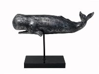 Poly-Skulptur Wal auf Stand