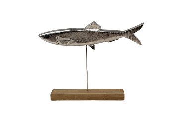 Metallskulptur Fisch