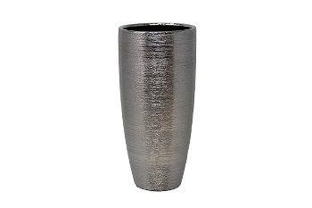 Keramik-Vase silber