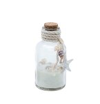 Glas-Dekorflasche mit Muscheln
