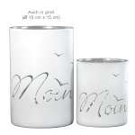 Glas-Windlicht Moin