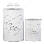 Glas-Windlicht Meer Liebe
