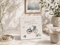 Serviette Urlaub mit Fahrrad
