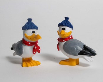 Poly-Möwe mit Mütze