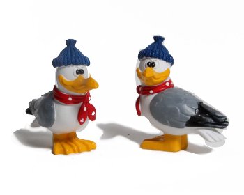 Poly-Möwe mit Mütze