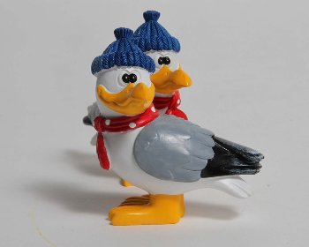Poly-Möwe mit Mütze
