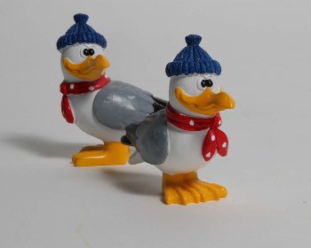 Poly-Möwe mit Mütze