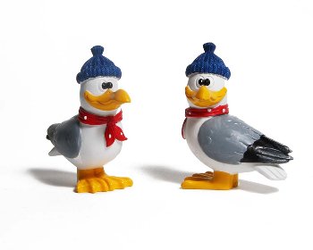 Poly-Möwe mit Mütze