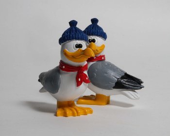 Poly-Möwe mit Mütze