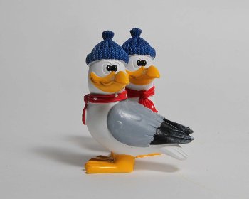 Poly-Möwe mit Mütze