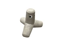 Beton Tetrapode mit Augen