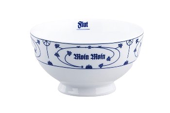 Müslischale auf Fuß Ind.-Blau