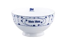 Müslischale auf Fuß Ind.-Blau