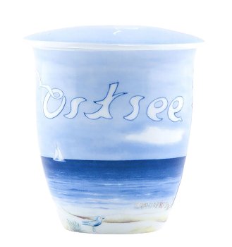 Deckeltasse Strand Ostsee