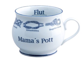 Kapitänstasse bauch. Knoten