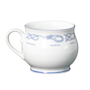 Kapitänstasse bauch. Knoten