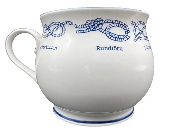 Kapitänstasse bauch. Knoten