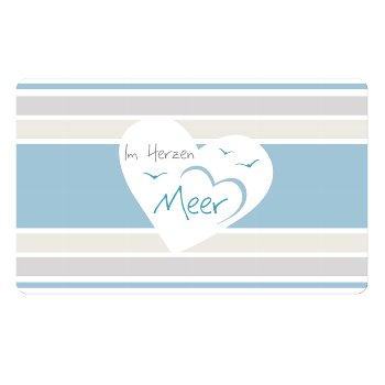Brettchen Im Herzen Meer