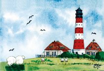 Tischset Leuchtturm Westerheve
