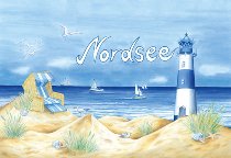 Tischset Strand Nordsee