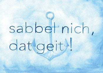 Tischset Sabbel nich dat geit