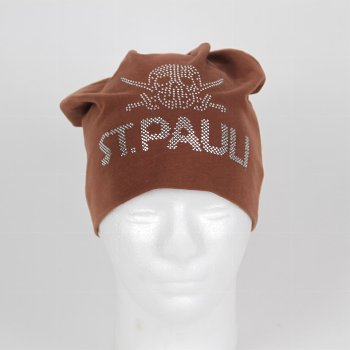 Feinstrick Beanie Totenkopf