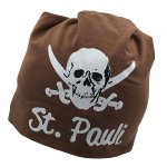 Feinstrick Beanie Totenkopf